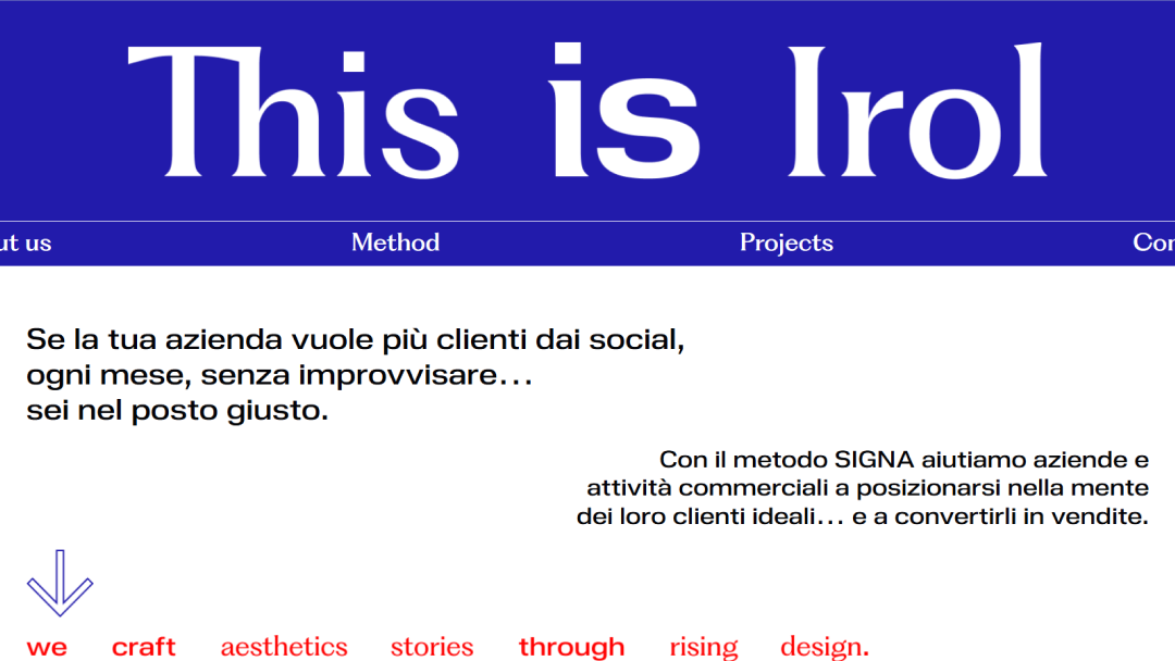 Anteprima progetto Irol Studio